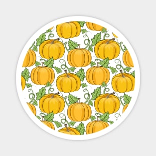 Pumpkins Pattern Magnet